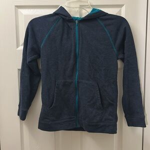 Tek Gear Blue and Gray Zip-Up Sweatshirt